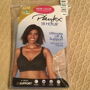 Playtex 18 Hour 40DDD  (40F) Nude Bra